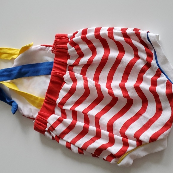 Vintage Colourful Overalls with Duck on a Boat Design Size 18 Months - Picture 3 of 4